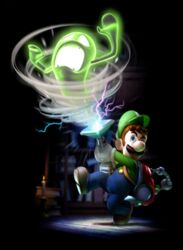  3d facial_hair ghost gloves hat lowres luigi luigi&#039;s_mansion luigi&#039;s_mansion_dark_moon mario_(series) moustache nintendo official_art overalls super_mario_bros. 