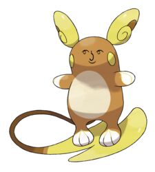  2016 alolan_form alolan_raichu ambiguous_gender brown_body brown_fur digital_media_(artwork) feral fur generation_1_pokemon generation_7_pokemon lenny_face looking_at_viewer mammal meme mouse murid murine nintendo pokemon pokemon_(species) raichu regional_form_(pokemon) rodent simple_background smile solo 