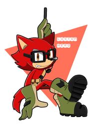  2017 anthro big_head black_nose canid canine canis clothing custom_character_(sonic_forces) eyewear fur gadget_the_wolf glasses gloves handwear hi_res male mammal sega sharp_teeth simple_background solo sonic_forces sonic_the_hedgehog_(series) sonicsky2337 teeth toony wolf 