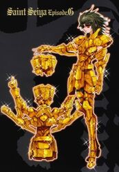  armor four_arms gemini_saga gold illustration multiple_arms official_art okada_megumu saint_seiya saint_seiya_episode_g solo zodiac 