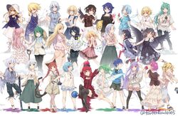  6+girls :o adjusting_clothes adjusting_headwear akuma_no_riddle alice_margatroid alternate_costume alternate_eye_color alternate_hairstyle alternate_headwear angel_wings animal_ears antennae aqua_eyes arms_behind_back asymmetrical_wings azuma_tokaku bag baggy_pants bare_legs bare_shoulders barefoot bishamonten&#039;s_pagoda black_footwear black_gloves black_hair black_pants black_ribbon black_shirt black_wings blob blonde_hair blouse blue_dress blue_eyes blue_hair blunt_bangs blush book boots bow bracelet braid cat_ears cat_tail chains cirno closed_eyes closed_mouth closed_umbrella clothing_cutout collarbone commentary_request contemporary cross cross-laced_footwear cross_earrings daiyousei doremy_sweet dream_soul dress drill_hair earrings earth_(ornament) extra_ears fairy_wings feathered_wings feathers flandre_scarlet floral_print flower food food_on_face frilled_dress frills frog_hair_ornament from_behind fruit full_body gap_(touhou) gengetsu_(touhou) gloves green_eyes green_hair green_skirt grey_eyes grey_hair hair_flower hair_ornament hairbow hairclip hairpin handbag hat hata_no_kokoro head_tilt heart hecatia_lapislazuli heterochromia high_heels hishaku houjuu_nue ice ice_wings izayoi_sakuya jacket jewelry kaenbyou_rin kirisame_marisa kishin_sagume kneehighs kochiya_sanae komeiji_satori konpaku_youmu konpaku_youmu_(ghost) lace-up_boots ladle layered_skirt long_dress long_hair long_skirt long_sleeves looking_at_viewer looking_away looking_back luna_child mary_janes moon_(ornament) multicolored_hair multiple_girls murasa_minamitsu nail_polish necklace one_eye_closed open_clothes open_jacket open_mouth open_vest orange_eyes outstretched_arms pants pantyhose parasol pendant pillow pink_eyes pink_hair plaid plaid_pants pointing pointing_at_self pointy_ears polka_dot ponytail popsicle puffy_sleeves purple_hair rabbit_ears red_dress red_eyes red_hair reisen_udongein_inaba reiuji_utsuho ribbon running sandals shameimaru_aya sheath sheathed shirt shoes short_hair short_sleeves shorts shoulder_cutout shovel side_braid side_ponytail simple_background single_braid single_wing sitting skirt skirt_tug smile snake_hair_ornament socks standing standing_on_one_leg straw_hat striped_clothes striped_thighhighs sweatdrop sword tail tapir_ears tapir_tail tatara_kogasa teeth thighhighs third_eye toenail_polish toenails toramaru_shou touhou touhou_(pc-98) toutenkou twin_braids twitter_username two-tone_hair umbrella vertical-striped_clothes vertical-striped_thighhighs very_long_hair vest water_drop watermelon watermelon_bar weapon white_background white_dress white_footwear white_hair white_shirt white_skirt white_wings wide_sleeves wings wriggle_nightbug yagokoro_eirin yakumo_yukari yellow_eyes zettai_ryouiki 