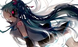  hatsune_miku jpeg_artifacts long_hair tsugutoku twintails vocaloid 