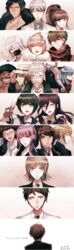  absurdres ando_ruruka asahina_aoi bandai_daisaku black_hair blue_eyes blue_hair brown_hair commentary_request crying danganronpa_(series) danganronpa_3_(anime) dark_skin everyone fingerless_gloves flipped_hair fukawa_toko fur-trimmed_jacket fur_trim gekkogahara_miaya glasses gloves great_gozu green_eyes hagakure_yasuhiro hair_over_one_eye hair_ribbon hairband hat headpat high_ponytail highres hinata_hajime hope&#039;s_peak_academy_school_uniform izayoi_sounosuke jacket kimura_seiko kirigiri_kyoko kizakura_kouichi lab_coat long_hair mask mitarai_ryota mole mole_under_mouth mouth_mask multiple_boys multiple_girls munakata_kyousuke naegi_komaru naegi_makoto pink_hair ponytail purple_eyes purple_hair ribbon sakakura_juuzou scarf scarf_over_mouth school_uniform scrunchie short_hair silver_hair smile surgical_mask tengan_kazuo togami_byakuya v yukizome_chisa z-epto_(chat-noir86) 