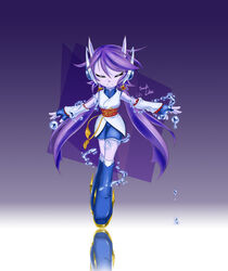  anrock3 anthro aquatic_dragon better_version_at_source boots breasts closed_eyes clothed clothing dragon female footwear freedom_planet galaxytrail hair hi_res hybrid long_hair magic mammal marine mythological_creature mythological_scalie mythology purple_hair sash_lilac scalie solo water 