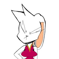  1:1 female fur lagomorph leporid mammal ms.bunlee_(character) nativefall rabbit smug smug_face solo tagme white_body white_fur 