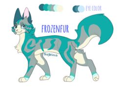  4:3 color_swatch domestic_cat felid felidae feline felis female feral frozen_fur mammal model_sheet solo zahari 