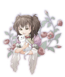  fata_morgana_no_yakata feline female flower nellie_rhodes rose 