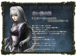  fata_morgana_no_yakata female moyataro official_art solo the_white-haired_girl 