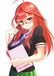  5-toubun_no_hanayome lion_suko megane nakano_itsuki seifuku 