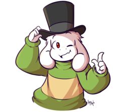  alpha_channel anthro asriel_dreemurr azenzeph boss_monster bovid brown_eyes caprine clothing gesture hat headgear headwear lolicon looking_at_viewer mammal one_eye_closed pointing red_eyes solo top_hat translucent undertale video_games young 