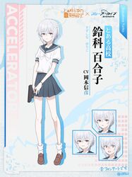  a_certain_high_school_uniform accelerator_(toaru_majutsu_no_index) albino black_sailor_collar black_skirt blue_archive bow brown_footwear character_name closed_mouth commentary_request female flower full_body genderswap_(mtf) gun h&amp;k_vp70 hair_flower hair_ornament halo handgun heckler_&amp;_koch highres holding holding_gun holding_weapon jisoku_(168km1) loafers midriff_peek parody pleated_skirt red_eyes rule_63 sailor_collar school_uniform serafuku shirt shoes short_hair short_sleeves skirt socks standing summer_uniform suzushina_yuriko toaru_majutsu_no_index weapon white_bow white_hair white_shirt yellow_halo 