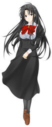  big_wednesday black_hair bow dress highres juujou_shion jyuujyou_shion loafers otome_wa_boku_ni_koishiteru shoes 