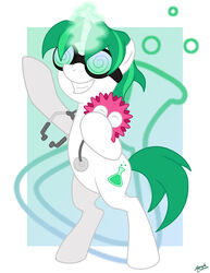 bebopanimebabe crossover doctor_insano equid equine erlenmeyer_flask eyewear feral friendship_is_magic glasses green_hair hair hasbro horn laboratory_equipment laboratory_glassware male mammal medical_instrument my_little_pony mythological_creature mythological_equine mythology science scientific_instrument simple_background solo son_of_insano spoony stethoscope tail unicorn white_background