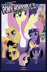 applejack_(mlp) blonde_hair captain_hammer_(dhsab) clothing coat crossover cutie_mark dr._adorable_(mlp) dr._horrible&#039;s_sing-along_blog dr._horrible_(dhsab) earth_pony english_text equid equine eyewear feathered_wings feathers female feral fluttershy_(mlp) friendship_is_magic fur goggles green_eyes group hair hammer hasbro hi_res horn horse lab_coat looking_at_viewer mammal multicolored_hair my_little_pony mythological_creature mythological_equine mythology parody pegasus penny_(dhsab) pink_hair pony poster poster_template princess-red20 purple_body purple_eyes purple_fur purple_hair quadruped tail text tools topwear twilight_sparkle_(mlp) two_tone_hair unicorn wings yellow_body yellow_feathers