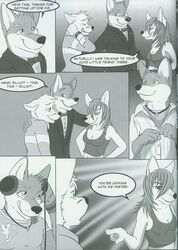 anthro boat breasts canid canine comic dialogue elliot_(fluke) english_text female fluke greyscale group hi_res male mammal monochrome motion_of_the_ocean ryan_(fluke) text vehicle watercraft