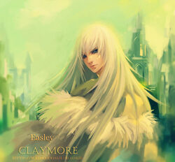  1boy claymore isley long_hair male male_focus solo very_long_hair white_hair 