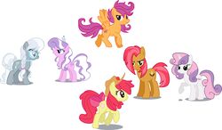 absurd_res aged_up apple_bloom_(mlp) babs_seed_(mlp) clothing cutie_mark cutie_mark_crusaders_(mlp) diamond_tiara_(mlp) earth_pony equid equine feathered_wings feathers female feral friendship_is_magic group hair hasbro hat headgear headwear hi_res horn horse mammal mlp_g3 my_little_pony mythological_creature mythological_equine mythology orange_body orange_feathers pegasus pony pre-g4 quadruped schnuffitrunks scootaloo_(g3) scootaloo_(mlp) silver_spoon_(mlp) style_emulation sweetie_belle_(g3) sweetie_belle_(mlp) tail unicorn wings