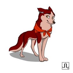 1:1 2012 balto_(series) bandana canid canine canis clothing digitigrade domestic_dog female feral from-nihility husky jenna_(balto) kerchief mammal nordic_sled_dog quadruped solo spitz tail universal_studios