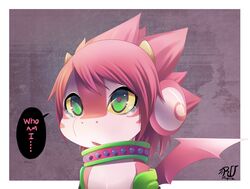 absurd_res ambiguous_gender anthro bodily_fluids bust_portrait clothing collar crying digital_media_(artwork) dragon existential_crisis green_eyes hair hi_res horn looking_at_viewer mythological_creature mythological_scalie mythology pink_hair portrait ru_(rudragon) rudragon scalie solo tears