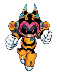 ambiguous_gender anthro arthropod bee capcom charmy_bee charmy_man hymenopteran insects machine mega_man_(series) robot robot_master roboticized_masters robotization sega solo sonic_the_hedgehog_(series) unknown_artist worlds_collide