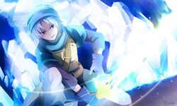  1boy bad_id bad_pixiv_id black_gloves dragon_quest dragon_quest_vi gloves grey_eyes male_focus solo sword terry_(dq6) weapon white_hair yomogi_komegura 