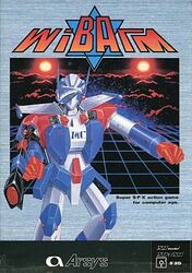  80s copyright_name lowres mecha no_humans official_art oldschool pc88 pc98 wibarm x68000 