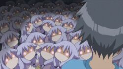  animated animated animated cap chibi creepy glowing glowing_eyes kiriya_nozomi mayoi_neko_overrun! screencap tsuzuki_takumi what you_gonna_get_raped 