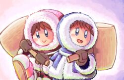  hammer ice_climber ice_climbers mallet nana_(ice_climber) oyatsu_(mk2) parka popo_(ice_climber) 