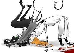  arrancar bleach espada german_suplex hollow inoue_orihime resurreccion resurreccion:_segunda_etapa suplex ulquiorra_cifer ulquiorra_schiffer 