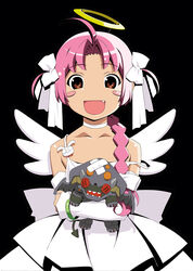  nakahara_komugi nurse_witch_komugi soul_taker watanabe_akio wedding_dress wings 