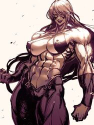  abs ass breasts female fuuma_kotarou_(tenkaichi) huge_ass huge_breasts kisuu long_hair looking_at_viewer muscular muscular_female non-web_source standing tall_female thick_arms thick_lips 