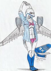  aeromorpha380 aircraft airliner athletic boeing boeing_777 clothing drawing female graphite_(artwork) hands_above_head hi_res humanoid lingerie living_aircraft living_machine living_vehicle machine muscular overshirt panties pencil_(artwork) relaxing sleepwear slim smile smirk solo stretching traditional_media_(artwork) tripleseven underwear vehicle 