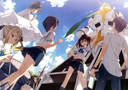  5_nenme_no_houkago airi_(robotics;notes) daitoku_junna hidaka_subaru kantoku koujiro_frau robotics;notes seifuku senomiya_akiho sky yashio_kaito 