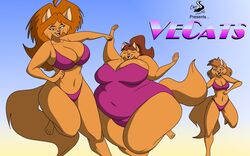  16:10 anthro big_breasts breasts chrisandcompany cleavage clothed clothing daryl_vecat domestic_cat felid feline felis female group hair mammal neve_vecat reese_vecat swimwear topwear trio widescreen 