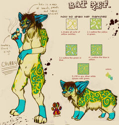  anthro canid canine canis cigarette domestic_dog female herding_dog mammal model_sheet nude pastoral_dog smoke smoking solo trashedbat welsh_corgi 