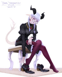  au_ra final_fantasy final_fantasy_xiv horns konghai_shanren megane pantyhose tail 