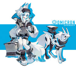  :d absurdres animal_ear_fluff animal_ears artist_name belt black_shorts blue_background blue_eyes blue_hair blue_theme body_fur boots box commentary creature_and_personification drop_shadow female fewer_digits full_body furry furry_female goggles goggles_on_head high_collar highres holding holding_box jacket knee_boots limited_palette long_sleeves multicolored_hair object_request open_mouth original puffy_long_sleeves puffy_sleeves robot shiiorina short_hair short_shorts shorts sideways_mouth ski_boots smile solo standing tail thigh_belt thigh_strap two-sided_fabric two-tone_background two-tone_hair white_background white_footwear white_fur white_hair white_jacket wolf_ears wolf_girl wolf_tail 