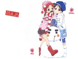  ichigo_marshmallow ito_chika matsuoka_miu snowman tagme twintails wallpaper 