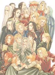  6+boys aragorn arwen bilbo_baggins boromir celeborn denethor dwarf elf elrond eomer eowyn everyone fantasy faramir frodo_baggins galadriel gandalf gimli grima_wormtongue hobbit legolas lord_of_the_rings meriadoc_brandybuck multiple_boys multiple_girls peregrin_took pointy_ears samwise_gamgee saruman takeshiba theoden thranduil 