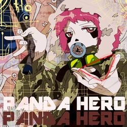  bad_id bad_pixiv_id baseball_bat blowing_bubbles chewing_gum female gumi panda_hero_(vocaloid) pink_eyes pink_hair short_hair solo tadataka vocaloid 