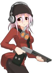  bad_source combat_helmet cosplay explosive female grenade gun hangaku hat headphones headphones_over_headwear helmet highres holding holding_gun holding_weapon m1_helmet nitroplus pink_hair red_soldier_(tf2) red_soldier_(tf2)_(cosplay) shotgun soldier_(tf2) soldier_(tf2)_(cosplay) solo super_sonico team_fortress_2 transparent_background weapon 