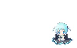  chibi chitose_kiiro hatsune_miku twintails vocaloid white 