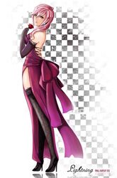  &eacute;clair_farron black_legwear blue_eyes character_name copyright_name earrings elbow_gloves female final_fantasy final_fantasy_xiii flower gloves high_heels jewelry lightning_returns:_final_fantasy_xiii looking_at_viewer pink_hair rose solo standing thighhighs tiuco 