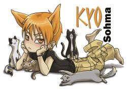  bracelet cat_ears catboy feline fruits_basket orange_hair sohma_kyo tagme 