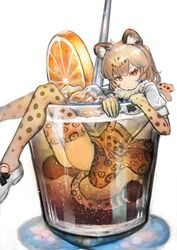  animal_humanoid arms_bent armwear bent_legs beverage blonde_hair bottomwear bow_(feature) bow_tie clothed clothing container cup elbow_gloves elbow_over_edge felid felid_humanoid female food footwear fruit gloves hair hand_out_of_water handwear hi_res humanoid in_container in_cup jaguar_(kemono_friends) jaguar_humanoid kemono_friends knees_together leaning_on_edge legs_out_of_water legs_over_edge legwear mammal mammal_humanoid orange_(fruit) over_edge pantherine pantherine_humanoid plant shirt shoes short_hair skirt solo spots straw_(disambiguation) sunken_seat tail_underwater thigh_highs topwear tukesugita up_and_over yellow_eyes 