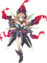  absurdres blue_eyes breasts brown_hair chuunioniika cleavage collarbone detached_collar elbow_gloves female floating_hair full_body gloves hair_intakes highres ignite_module kneehighs leg_up long_hair looking_at_viewer open_mouth senki_zesshou_symphogear senki_zesshou_symphogear_xd_unlimited serena_cadenzavna_eve shiny_skin small_breasts socks solo standing standing_on_one_leg transparent_background very_long_hair 