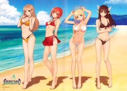  16-bit_color bikini clalaclan_philias cleavage crease elf erect_nipples kanon_seena sega shining_tears shining_wind shining_world swimsuits tony_taka touka_kureha underboob wings xecty_ein 