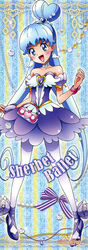  absurdres alternate_form ballerina bare_shoulders blue_eyes blue_hair blue_skirt brooch cure_princess cure_princess_(sherbet_ballet) dress female hair_bun happinesscharge_precure! heart heart_brooch heart_hair_bun highres jewelry long_hair magical_girl official_art pantyhose precure satou_masayuki shirayuki_hime shoes single_hair_bun skirt smile solo strapless strapless_dress twintails white_pantyhose wing_brooch wing_earrings wrist_cuffs 