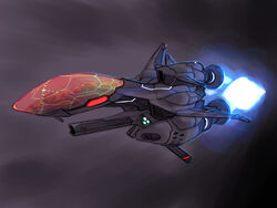  commentary_request crybringer flying no_humans r-9a_arrowhead r-type science_fiction solo space spacecraft starfighter 