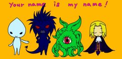  blackheart_(marvel) blonde_hair capcom castlevania chibi demon demon_tail marvel melty_blood red_eyes shuma_gorath street_fighter tail tentacle tsukihime twelve vampire wallachia 